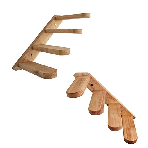 Tabla de rascar para gatos Gato montado en la pared de madera escalada escalada gato escalada marco muebles mascotas gato plataforma de salto Postes rascadores para gatos ( Color : Right to left )