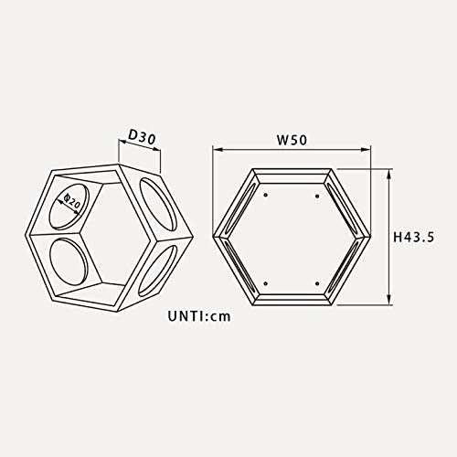 Tabla de rascar para gatos Hexagonal Montado en la pared de la plataforma de salto de gato con marco de escalada de gato de madera maciza Cama de gato de madera fácil de instalar madera de gato de mad