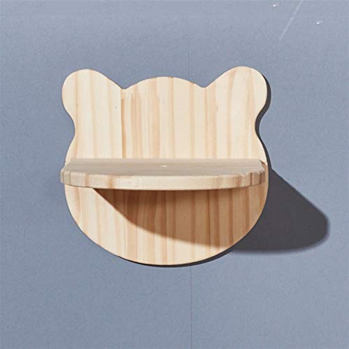 Tabla de rascar para gatos Marco de escalada de gato montado en la pared de madera maciza de la plataforma de salto de la plataforma del gato del árbol del gato de la plataforma de los muebles del gat