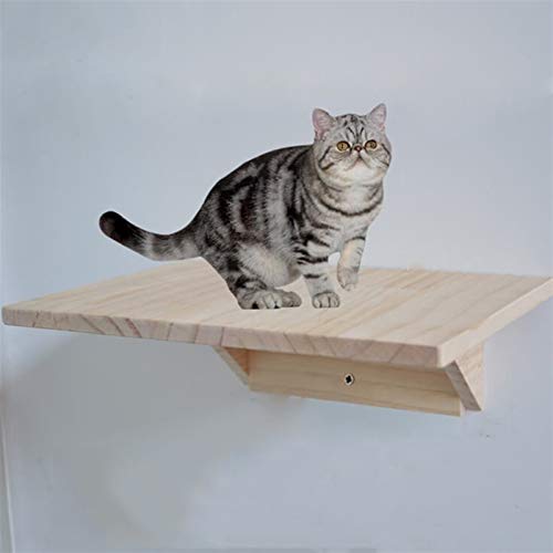 Tabla de rascar para gatos Planta de escalada de gato montada en la pared El árbol de gato de madera sólido, la plataforma de salto de gato se puede combinar libremente muebles de mascotas gatito tram
