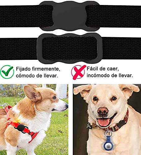 Tacohan 2 Piezas Funda Protectora de Silicona Luminosa para Airtag Buscador de GPS Collar de Perro y Gato, Funda de Rastreador Bluetooth para Mascotas Niños Ancianos