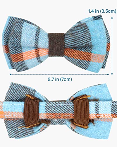 TagME Collar de Gato Personalizado, con Placa de Identificación Personalizable y Hebilla de Liberación Rápida Corbata de Moño Collar de Gato, 1 Paquete Negro