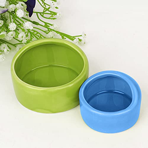Tazón de Cerámica para Hámster,Yueser 4 Piezas Cuencos de Cerámica para Comer Hámster Cuencos de Hámster Cerámicos Antivuelco Resistentes a Masticación Cuencos para Ardilla Jerbo Comedero