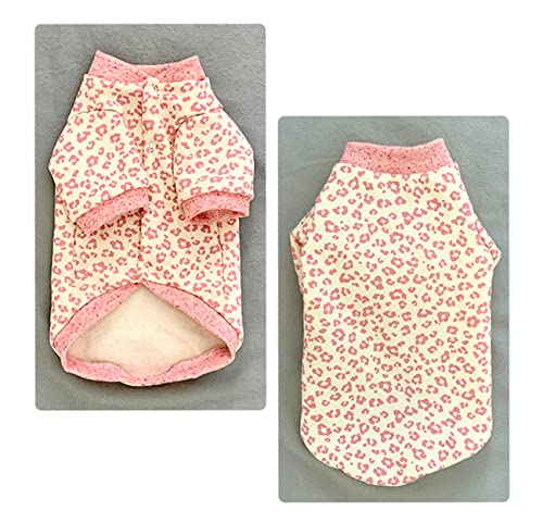 TENGTUD Ropa de Gato sin Pelo, Sphynx/Devon Leopardo Púrpura Aire Acondicionado Habitaciones Cat Base Chaleco-S