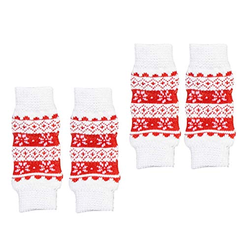 Tenlacum Calentadores de piernas para perros y gatos, 4 unidades, para perros y gatos, para la artritis, para ancianos, perros, gatos, vendaje – (rojo S)