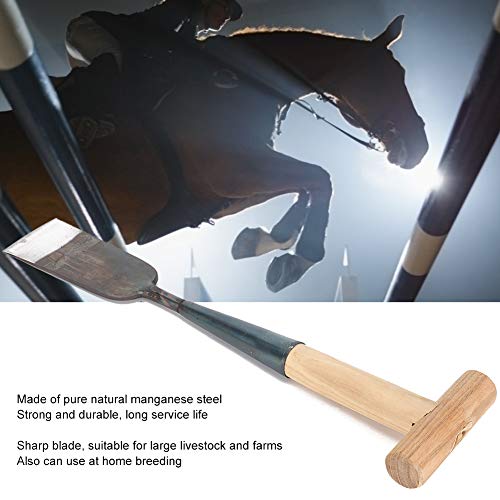 Tenpac Pala con Clip de Herradura, Duradera Pala de Herradura de tamaño pequeño, para Granjas de Ajuste de Herradura de Ganado Grande de Caballos