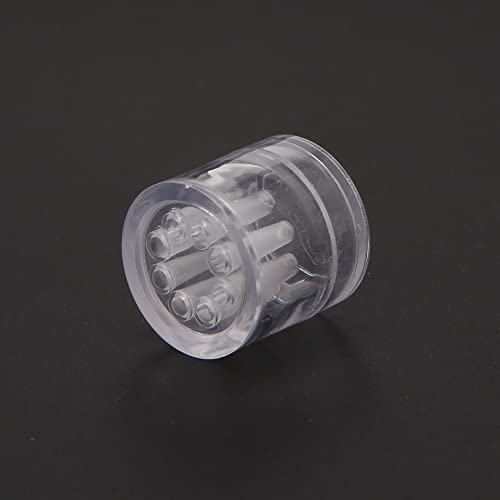Thunder Cogedera de plastico para Acuario Tanque Tubo de trampa Trampa para sanguijuelas gusano planarian 8 hoyos transparentes