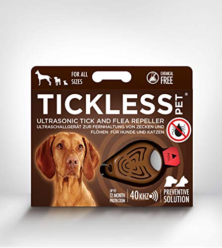 Tickless Pet Repelente ultrasónico de pulgas y garrapatas - Marrón