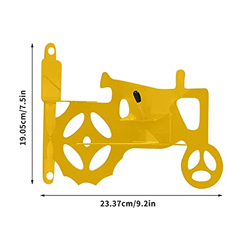 Timagebreze Alimentador de Ardilla al Aire Libre, Alimentador de RatóN, Tractor Decorativo, Alimentador de Mazorcas de MaíZ, Mantiene el Deflector de Ardilla, Protector Suelto, Amarillo