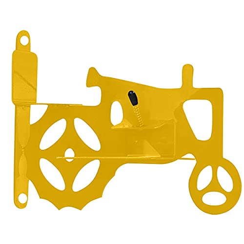 Timagebreze Alimentador de Ardilla al Aire Libre, Alimentador de RatóN, Tractor Decorativo, Alimentador de Mazorcas de MaíZ, Mantiene el Deflector de Ardilla, Protector Suelto, Amarillo