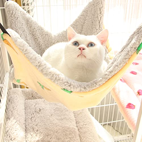 TINGCHAO Gato Hamaca Gatito Ajustable Suave Jaula para Mascotas Hamaca Cama Colgando Suave Debajo De La Silla para Gatito Hurón Cachorro O Mascota Pequeña (1 Unidad),B,S