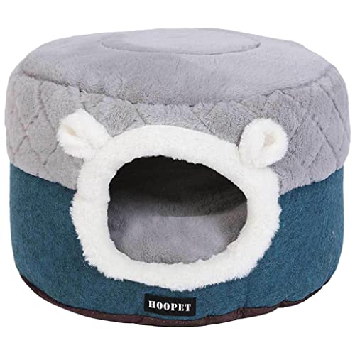 TISHITA 2 en 1 Linda Cama para Perros y Gatos, Cama para Perros y Gatos durmiendo para Jugar, Alfombra para Cama para Perros, Funda extraíble y Lavable, Los 40x40x31cm