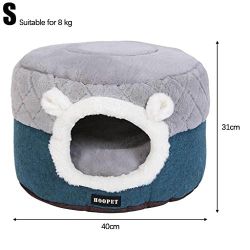 TISHITA 2 en 1 Linda Cama para Perros y Gatos, Cama para Perros y Gatos durmiendo para Jugar, Alfombra para Cama para Perros, Funda extraíble y Lavable, Los 40x40x31cm