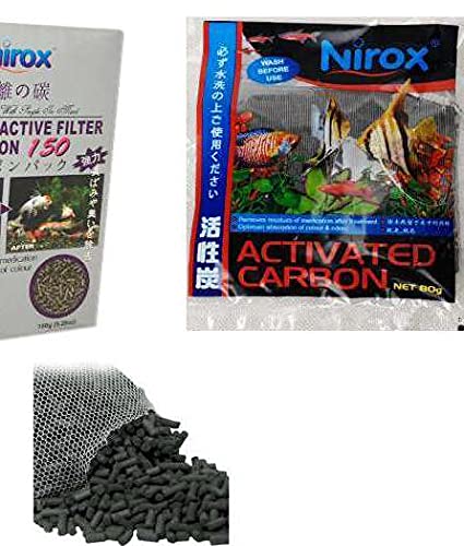 TODOPETS Carbón Activado Granulado - Bolsa 80 gr - para Filtro Acuario