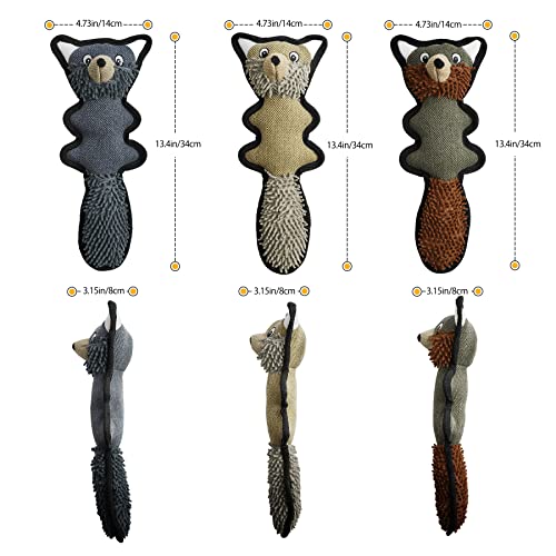 Toozey Juguetes para Perros Cachorros - 3 Unidades Mordedor Perro Peluche para Perros Cachorro Juguetes Perros Pequeños - Juguetes para Perros Grandes Juguetes Interactivos para Perros