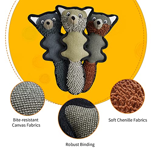 Toozey Juguetes para Perros Cachorros - 3 Unidades Mordedor Perro Peluche para Perros Cachorro Juguetes Perros Pequeños - Juguetes para Perros Grandes Juguetes Interactivos para Perros