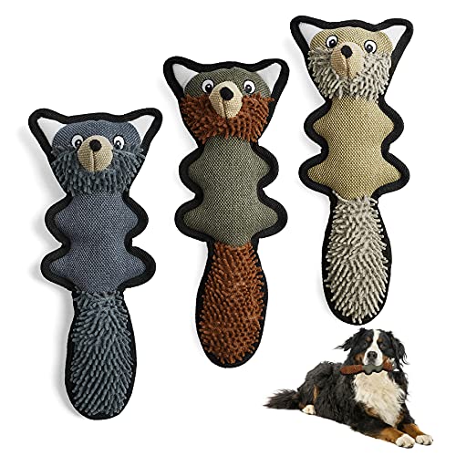 Toozey Juguetes para Perros Cachorros - 3 Unidades Mordedor Perro Peluche para Perros Cachorro Juguetes Perros Pequeños - Juguetes para Perros Grandes Juguetes Interactivos para Perros