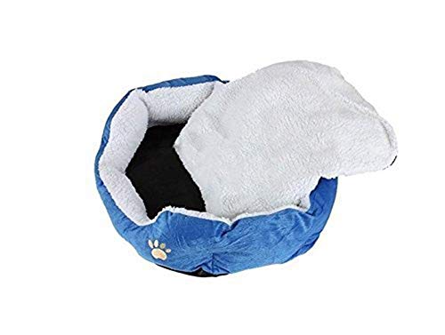 Topdo - Colchón para perro, colchón para gato, cama para animales de compañía redonda u ovalada en forma de cojín (45 x 35 x 15 cm), color verde