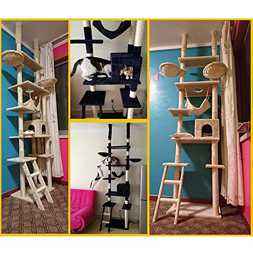 Torre del árbol del Gato Juguete del Gato por arañazo de Gato del Gato del Gato Junta Trampolín Plataforma de Salto Grande Gato Árbol Que Sube del árbol Arena for Gatos Muebles del Gato