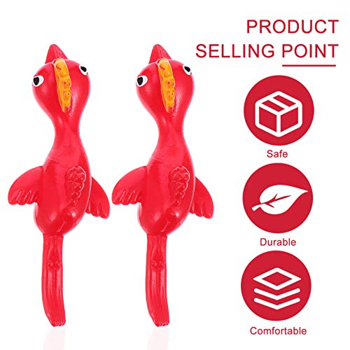 TOYMYTOY Slingshot Chicken Toy Flinger Pollo Prank BUTS TPR Flying Chicken Toys Flick Chicken Toys para Party Holiday Shellers 5Pcs