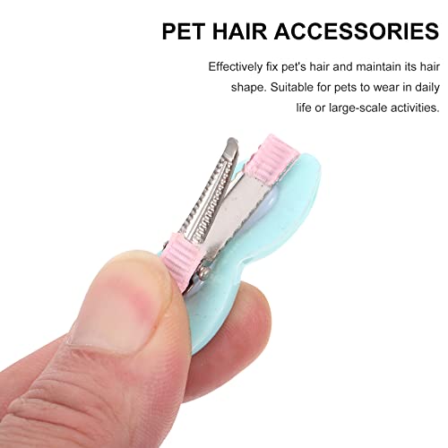 Toyvian 10pcs Pet Sunglasses Sunglass Forma Horquillas Perro Gato Pelo Chicks Pet por Puppy TEADDRESS (Color Mixto)