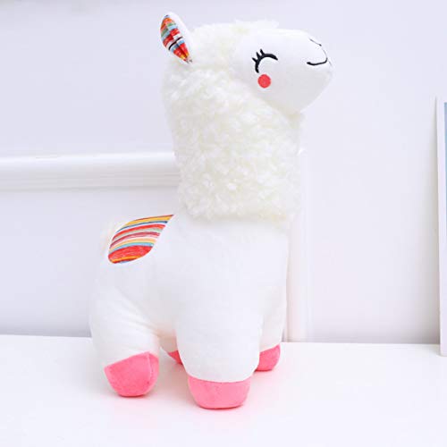 Toyvian Linda Alpaca Alpaca Felpa Juguete cojín de Alpaca Animales de Peluche de Felpa muñeca de Juguete bebés de Regalo de cumpleaños