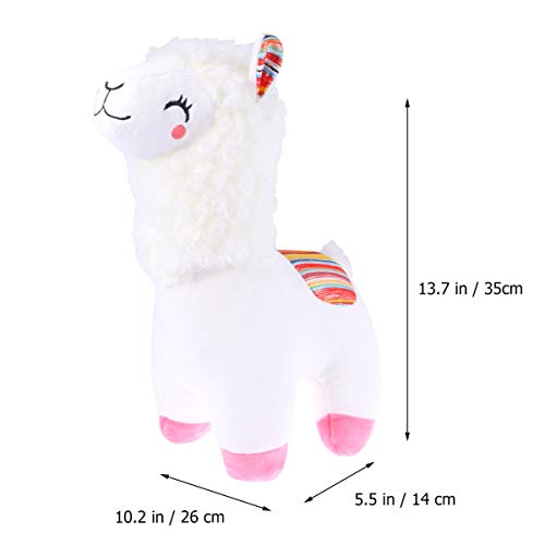 Toyvian Linda Alpaca Alpaca Felpa Juguete cojín de Alpaca Animales de Peluche de Felpa muñeca de Juguete bebés de Regalo de cumpleaños