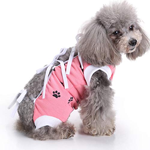Traje De Recuperación Chaleco para Perros Y Gatos, Protector De Heridas Abdominales, Ropa Quirúrgica Médica para Cachorros, Cono E Collar Alternativo Después De La Cirugía Desgaste,2 Paquetes,E,S