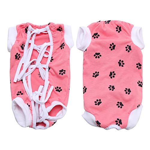 Traje De Recuperación Chaleco para Perros Y Gatos, Protector De Heridas Abdominales, Ropa Quirúrgica Médica para Cachorros, Cono E Collar Alternativo Después De La Cirugía Desgaste,2 Paquetes,E,S