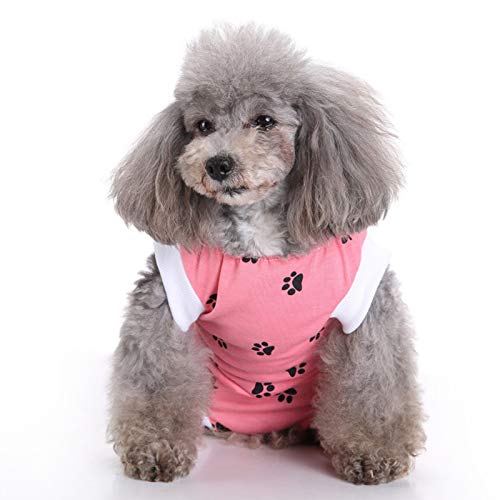 Traje De Recuperación Chaleco para Perros Y Gatos, Protector De Heridas Abdominales, Ropa Quirúrgica Médica para Cachorros, Cono E Collar Alternativo Después De La Cirugía Desgaste,2 Paquetes,E,S