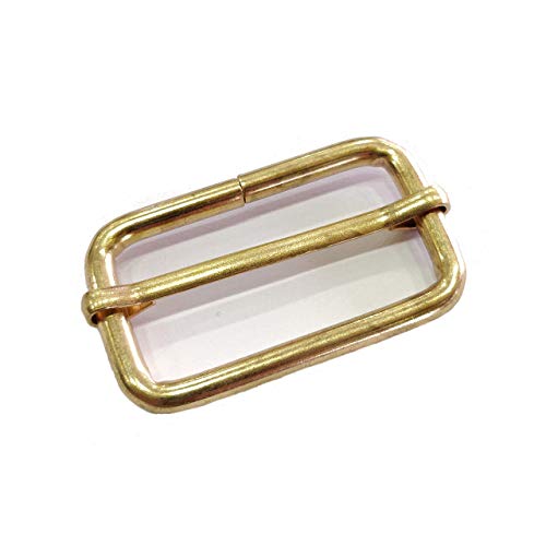 Trimming Shop 32mm Triglide Bronce Deslizador Hebilla para Correas Tiras, Mochila, Cierres Correas, Mascota Cuellos y Bolso Accesorios, Resistente, Ligero - Oro, 50pcs