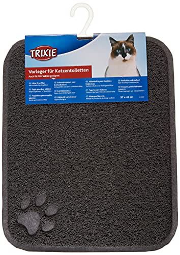 Trixie Alfombrilla Bandeja Gato, PVC, 37x45 cm, Antracita