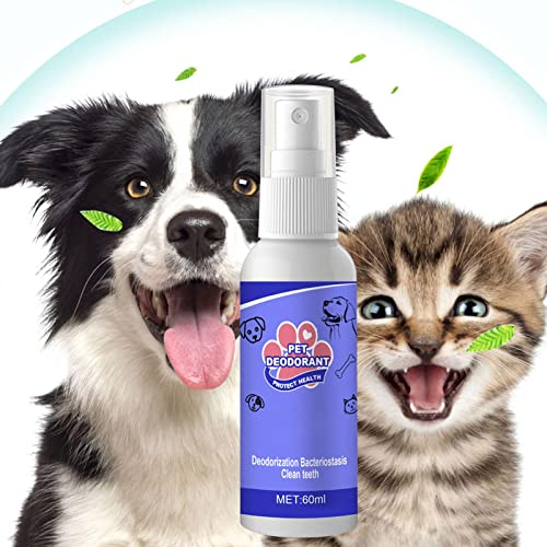 T/Y Ambientador en Aerosol para Perros - Enjuague bucal para Perros Aliento Fresco con Ingredientes Naturales | Tratamiento de Limpieza Dental con Sabor a Menta | Elimina el Mal Aliento