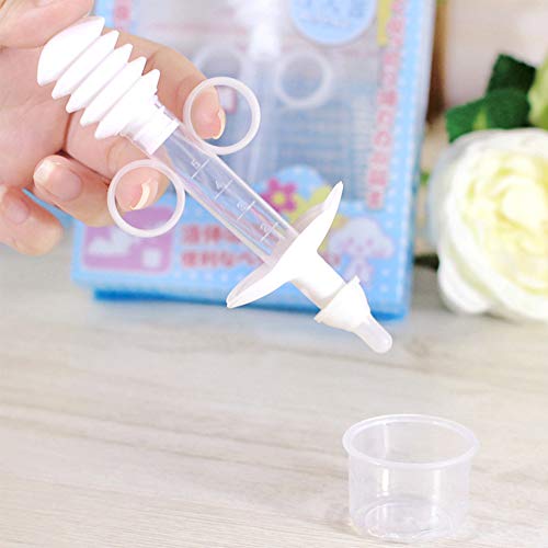 U-M Alimentador Pequeño Mascota Cachorro Gato Gatito Leche Enfermería Cuidado Biberón Stick Alimentador Kit - Blanco