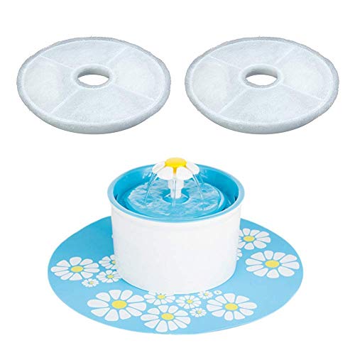 U-M Filtro, 2 piezas de filtro para mascotas automáticas gato perro gatito cachorro agua potable fuente herramienta, accesorios gato