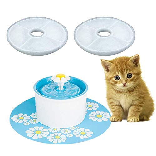 U-M Filtro, 2 piezas de filtro para mascotas automáticas gato perro gatito cachorro agua potable fuente herramienta, accesorios gato