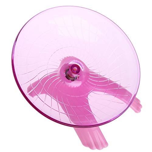 U/K Disco de rodadura, platillo volador, bicicleta estática para mascotas, ratones, hámsters, jaulas, juguete de jaula, 1 unidad, color aleatorio elegante y popular