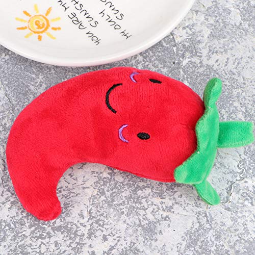 ULTECHNOVO Juguete de Peluche para Perro Gato Mascota Perro Masticar Juguetes de Felpa Juguete de Mascota Interactivo de Peluche Juguete de Zanahoria Mascota Chiles Masticar Juguetes de