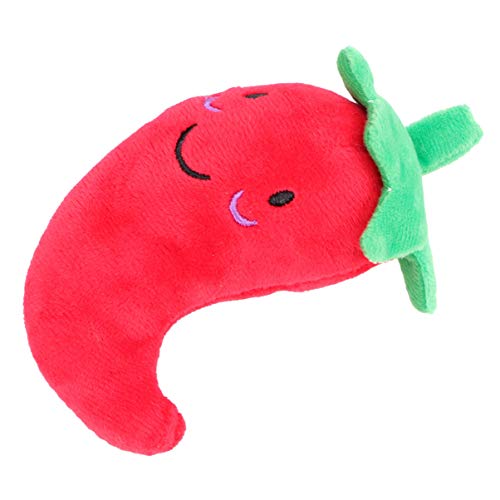 ULTECHNOVO Juguete de Peluche para Perro Gato Mascota Perro Masticar Juguetes de Felpa Juguete de Mascota Interactivo de Peluche Juguete de Zanahoria Mascota Chiles Masticar Juguetes de