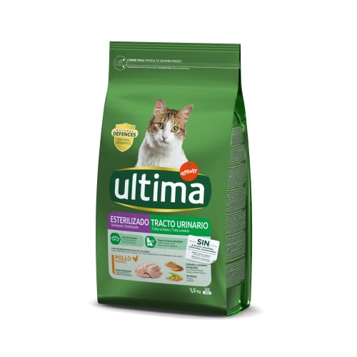 Ultima Pienso para Gatos Esterilizados con Problemas del Tracto Urinario con Pollo, 1.5 g