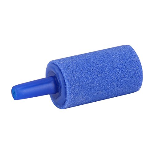 Uniclife 2.5CM Aire Piedras Cilindro 12 Unids Burbuja Difusor Airstones para Acuario Peces Tanque Bomba Azul