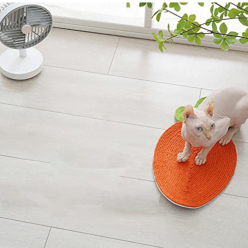 UTDKLPBXAQ Alfombrilla rascadora para Gatos, 45x22,5 cm Alfombrillas raspadoras de sisal Natural para Gatos, Alfombrilla rascadora Horizontal con Forma de Zanahoria para Gatos, alfombras y sofás