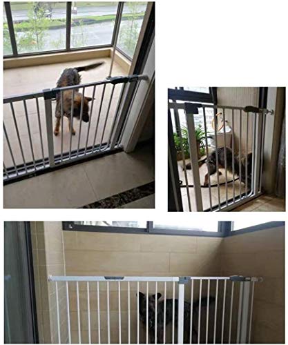 Vallas Escalera y pared del pasillo Montada Dual Lock Puerta del bebé en Instalación simple ajustable adicional Escalera hijo seguro seguridad de la puerta Punch-libre de la presión de la cerca del an
