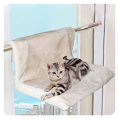 Ventana De Gato Cama de Gato Ventana extraíble Tarjeta Radiador Radiador Radiador Hamaca Mascota Kitty Cama Colgante Cazando Cat Hammock Mount Asiento de Mascota (Color : Grey, Size : 46x30x25cm)