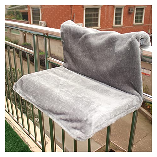 Ventana De Gato Cama de Gato Ventana extraíble Tarjeta Radiador Radiador Radiador Hamaca Mascota Kitty Cama Colgante Cazando Cat Hammock Mount Asiento de Mascota (Color : Grey, Size : 46x30x25cm)