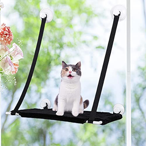 Ventosas para gatos Columpio, Hamaca para gatos, Asiento de descanso para mascotas, Estantes seguros para gatos, Arena para gatos Cama para gatos montada en la pared, Marco para trepar para gatos Esta