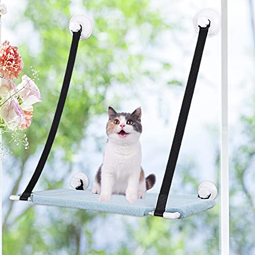 Ventosas para gatos Columpio, Hamaca para gatos, Asiento de descanso para mascotas, Estantes seguros para gatos, Arena para gatos Cama para gatos montada en la pared, Marco para trepar para gatos Esta