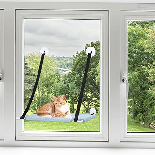 Ventosas para gatos Columpio, Hamaca para gatos, Asiento de descanso para mascotas, Estantes seguros para gatos, Arena para gatos Cama para gatos montada en la pared, Marco para trepar para gatos Esta