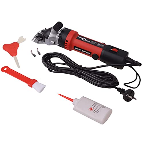 vidaXL Set de Maquinilla Cortapelos para Ovejas 320 W Maquina Esquilar Ganado