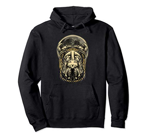 Vikingo amante de los gatos del bosque noruego freyja gatos Sudadera con Capucha